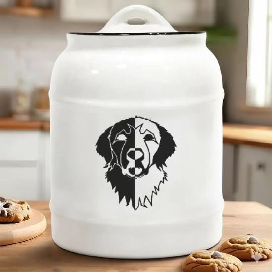 Great Pyrenees Head Ceramic Cookie Jars