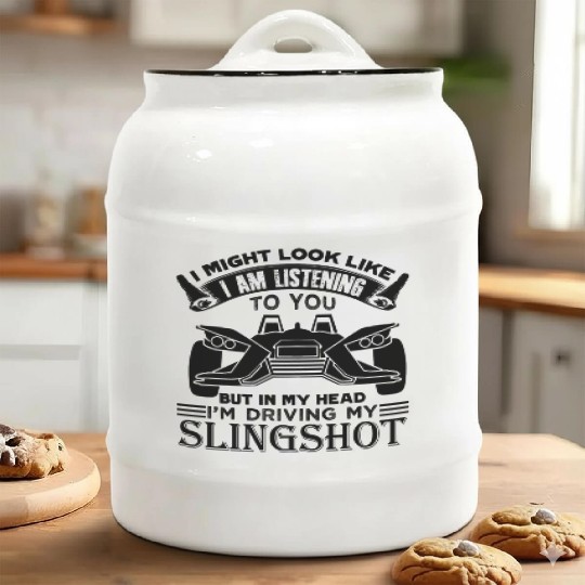 Slingshot In My Heart Ceramic Cookie Jars