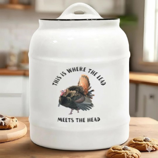 Wild Turkey Hunting Ceramic Cookie Jars
