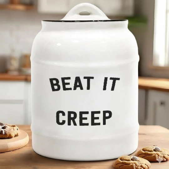 Beat It Creep Ceramic Cookie Jars