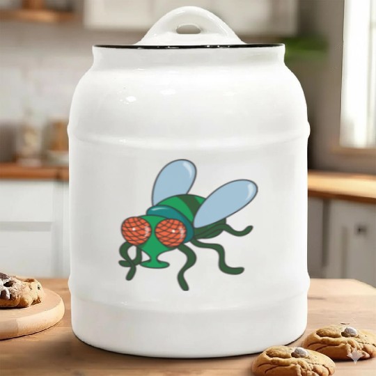 Fly Insect Ceramic Cookie Jars
