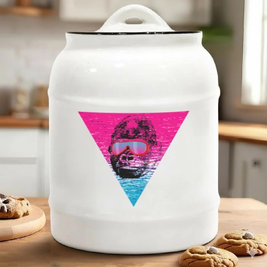 Cool Monkey Ape Gorilla sunglasses gift idea Ceramic Cookie Jars