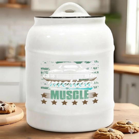 'Merica Muscle Car Ceramic Cookie Jars