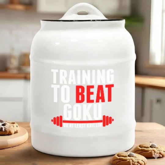 Training To Beat Goku Ceramic Cookie Jars