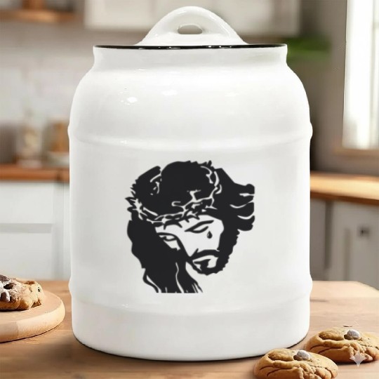 JESUS CROWN OF THORNS Ceramic Cookie Jars