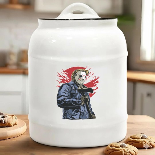 Serial Killer in Town Ceramic Cookie Jars