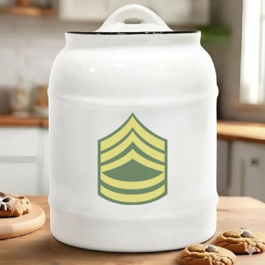 Military uniform US Army Sergeant First Class SFC Ceramic Cookie Jars