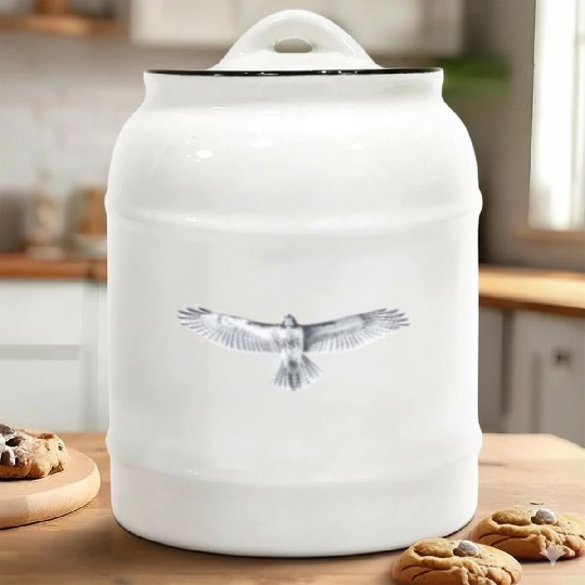 Red-Tailed Hawk Ceramic Cookie Jars