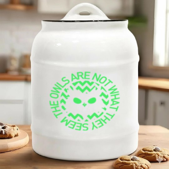 OWLS ARE NOT WHAT THEY SEEM OWLS TWIN PEAKS INSPIR Ceramic Cookie Jars