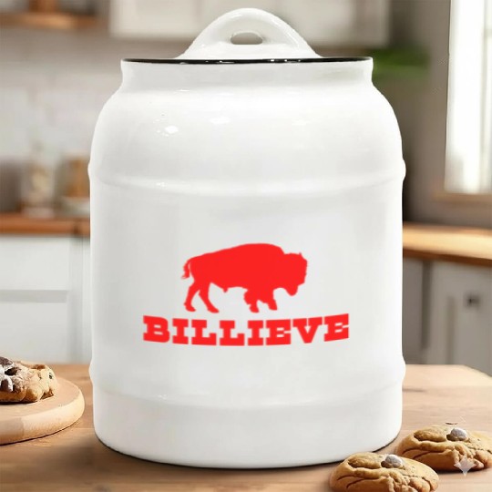 Bills Mafia Billieve - Buffalo Football Ceramic Cookie Jars