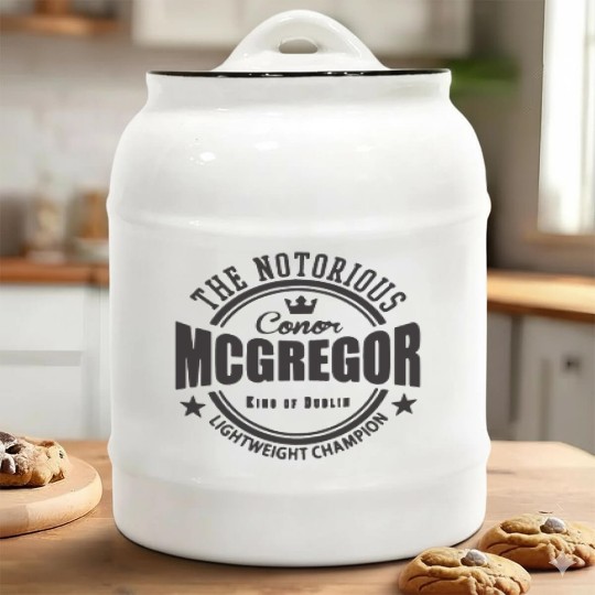 Conor Mcgregor softball Ceramic Cookie Jars