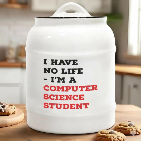computer science student Ceramic Cookie Jars