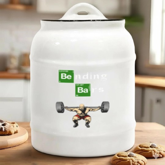 Bending Bars Walter White Gym Motivation Ceramic Cookie Jars