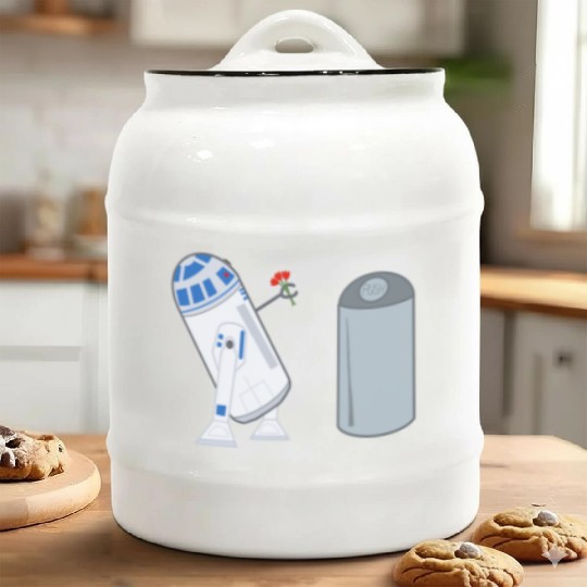 Confused R2D2 Ceramic Cookie Jars