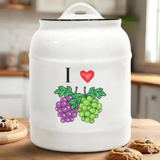I love grape Ceramic Cookie Jars