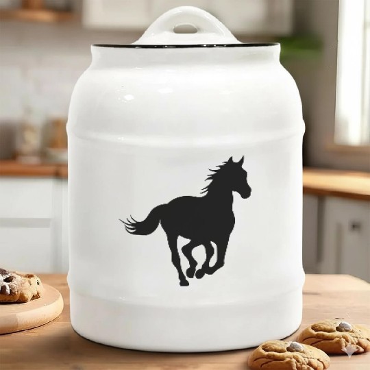 Horse Galloping, Horse Owner, Horse Running Ceramic Cookie Jars