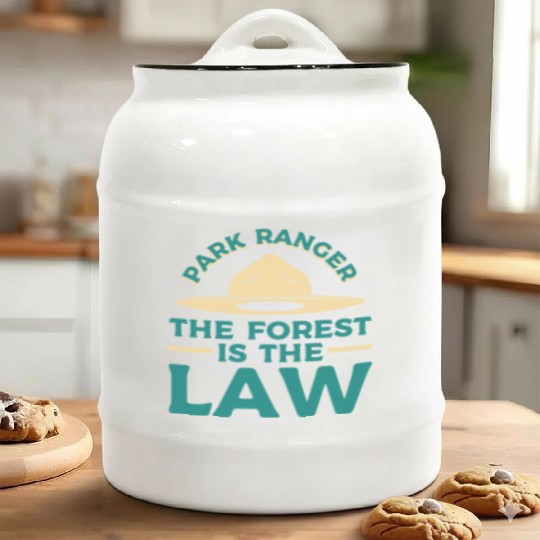 Park Ranger Law Gift Ceramic Cookie Jars