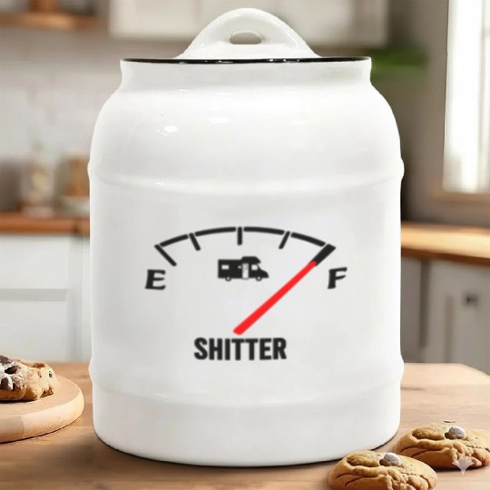 Shitters Full Ceramic Cookie Jars