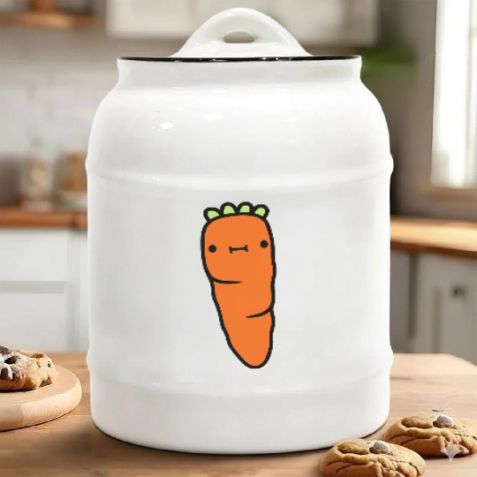 carrot with face carrot Ceramic Cookie Jars