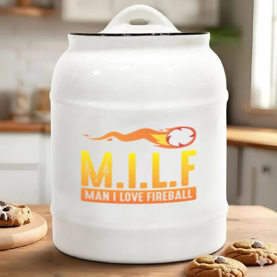 MILF Man I Love Fireball Funny ambiguous Ceramic Cookie Jars