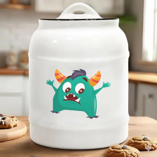 happy angry surprises BARON Ceramic Cookie Jars