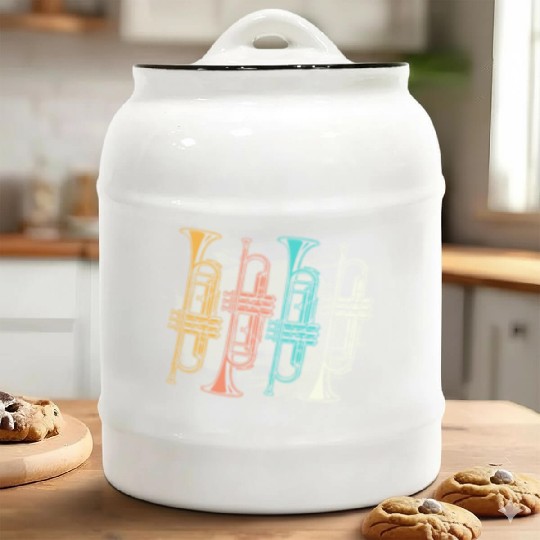 Trumpets Trumpet Vintage Ceramic Cookie Jars