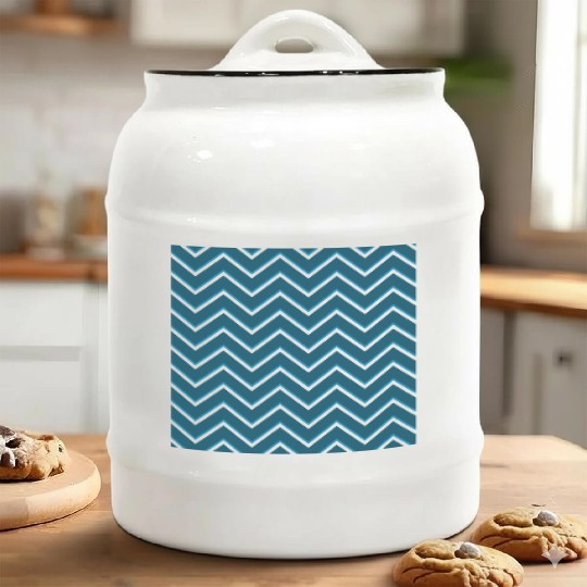 zig zag Ceramic Cookie Jars