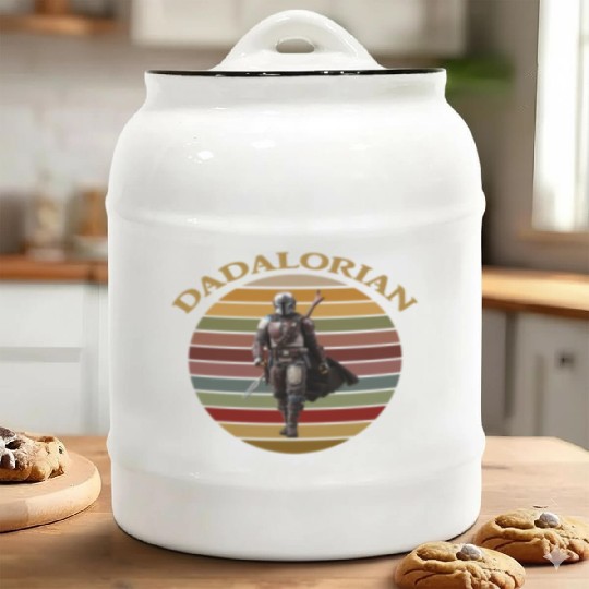 Dadalorian Ceramic Cookie Jars