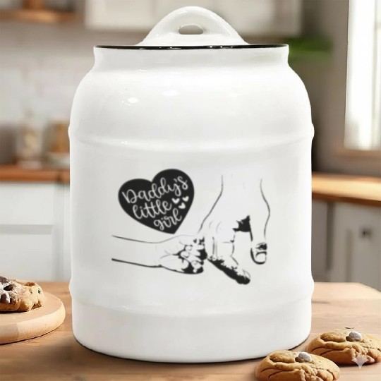 daddy little girl,daddy daughter Ceramic Cookie Jars,daddy&me
