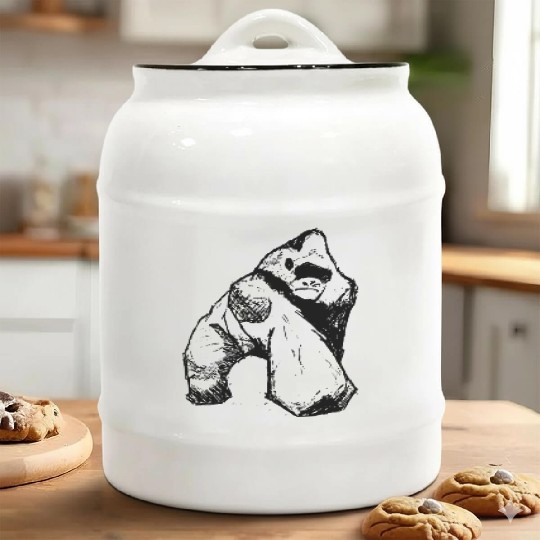 Stay Strong Gorilla Ceramic Cookie Jars