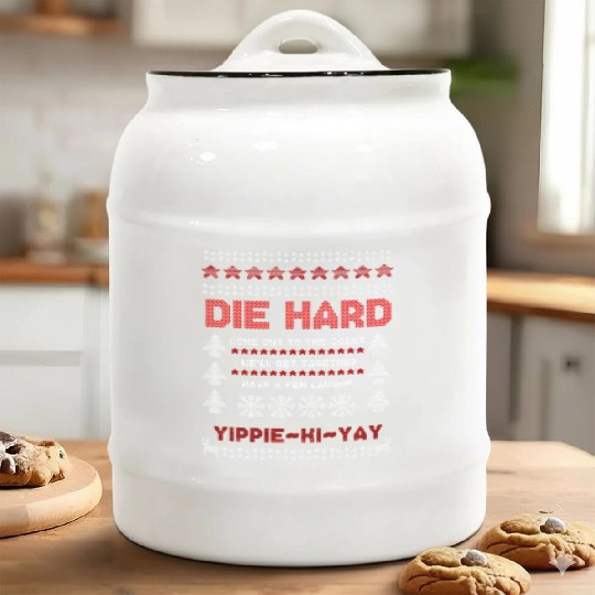 Die Hard Christmas Jumper Ceramic Cookie Jars