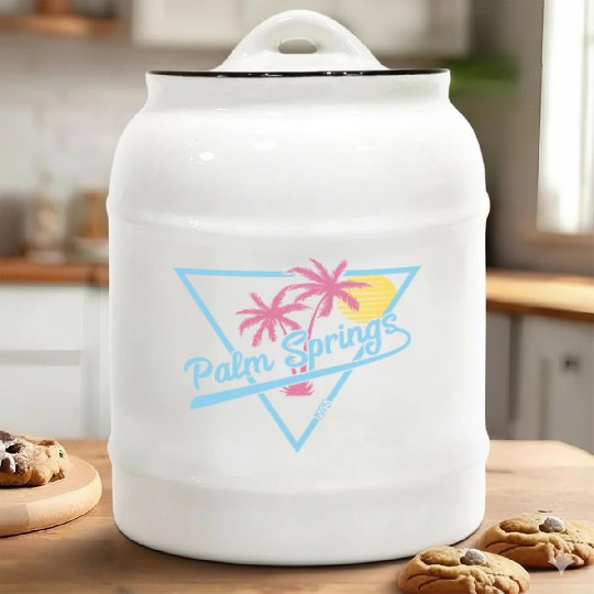 Palm Springs Vintage Retro 1975 Ceramic Cookie Jars