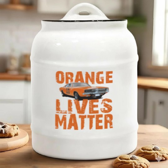 General Lee Dukes Of Hazzard Retro Orange Lives Ceramic Cookie Jars