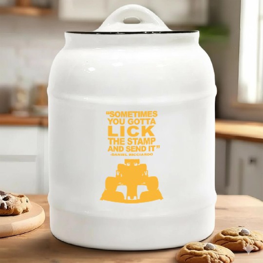 Daniel Ricciardo legendary quote Ceramic Cookie Jars