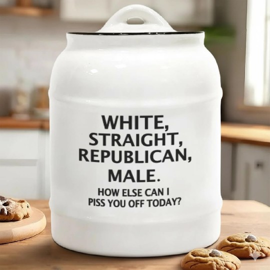 White Straight Republican Male How Else Can I Piss Ceramic Cookie Jars