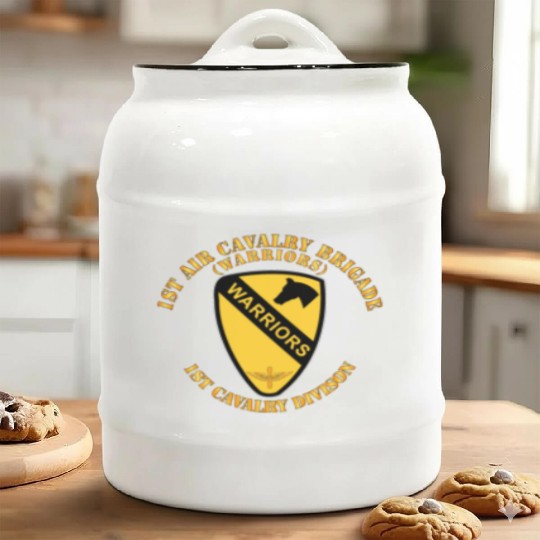 Army 1st Air Cavalry Bde Warriors 1st Cav Division Ceramic Cookie Jars