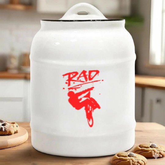 RAD BMX Bike Grafitti 80s Movie Radical Ceramic Cookie Jars