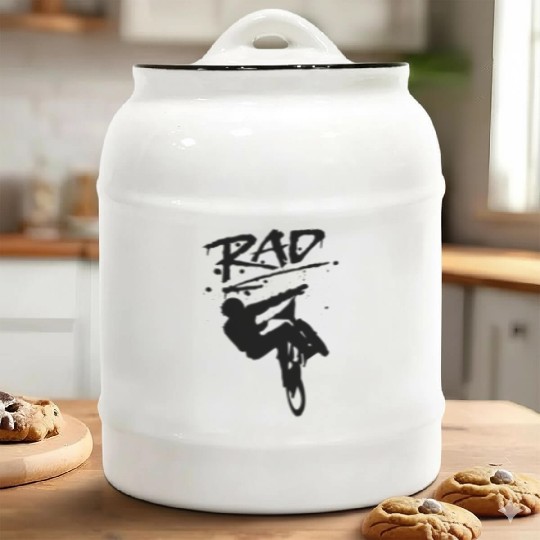 RAD BMX Bike Graffiti 80s Movie Radical Ceramic Cookie Jars