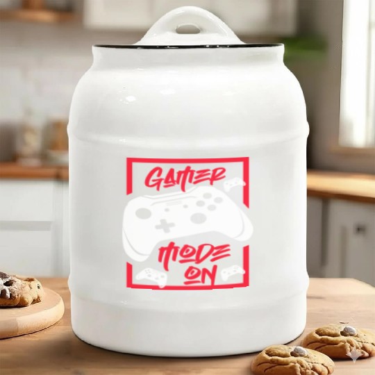 Gamer Mode On Ceramic Cookie Jars