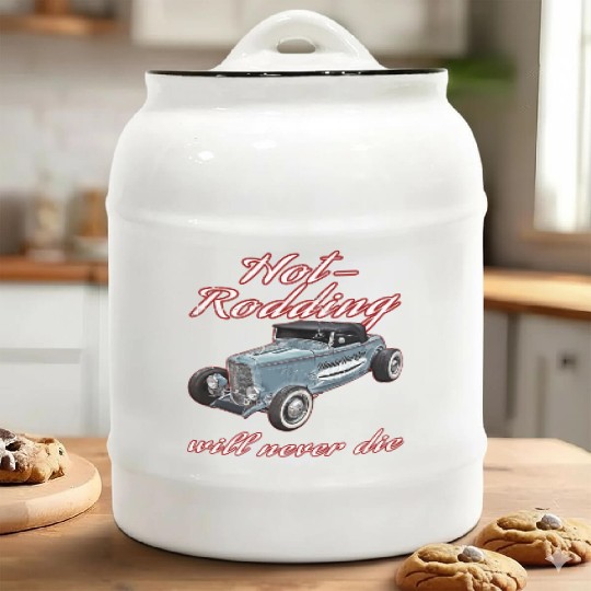Hot Rodding Will Never Die Rat Hot Rod Hi Boy High Ceramic Cookie Jars