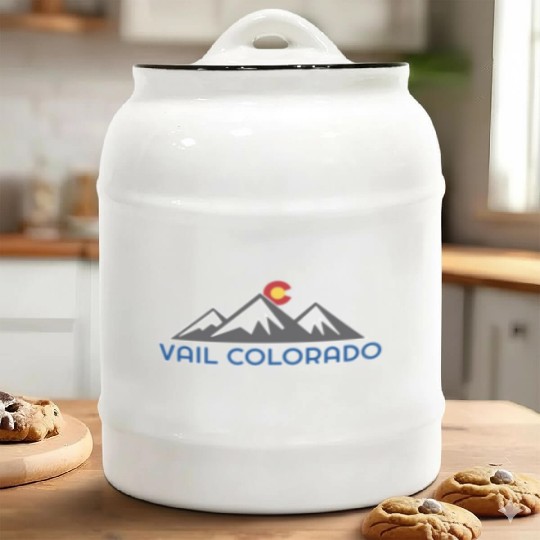 Vail Colorado Rocky Mountain Ceramic Cookie Jars