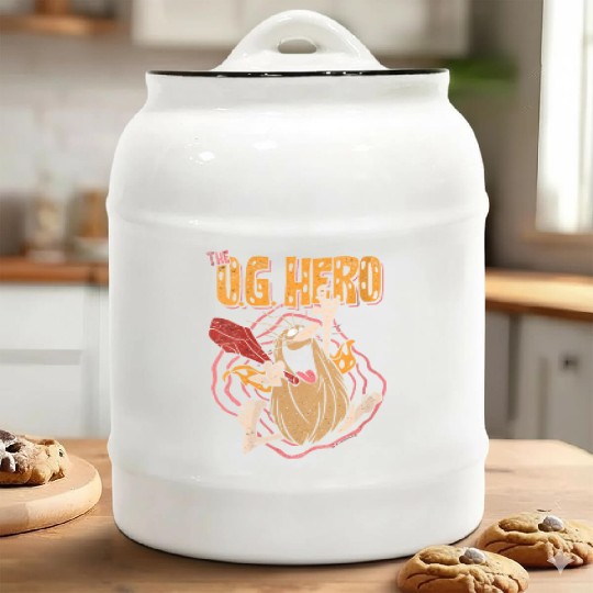 Captain Caveman Og Hero Gift Ceramic Cookie Jars
