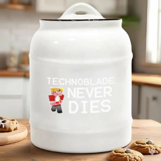 Technoblades Never Dies Video Game Gaming Ceramic Cookie Jars