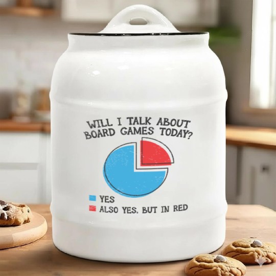 Board Games Board Game Nights Ceramic Cookie Jars