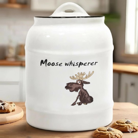 Moose whisperer Ceramic Cookie Jars