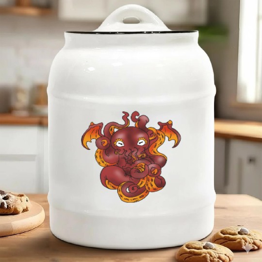 Cthulhu Giant Monster Myth Satanic Demon Gift Ceramic Cookie Jars