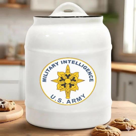US Army Military Intelligence Corps Ceramic Cookie Jars