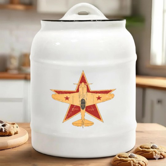 CCCP Soviet Union Air Force World War II Ceramic Cookie Jars