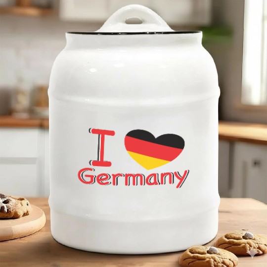 Germany I Love Germany Ceramic Cookie Jars