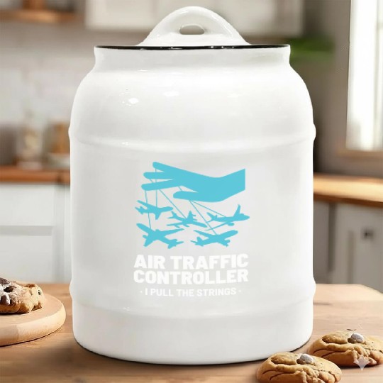 Air Traffic Controller ATC Air Traffic Control Ceramic Cookie Jars